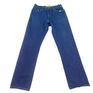 Real Ranch Jeans Men's 35x34 Western Utility Premium Classic Fit‎ Dark Blue Wash